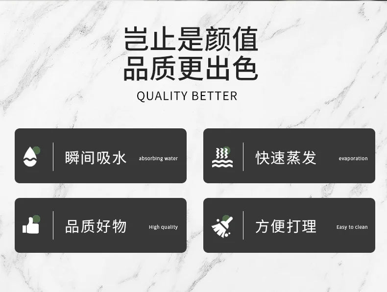 Absorbent Kitchen Dish Drying Mat – Quick Dry Coffee & Tableware Drain Pad