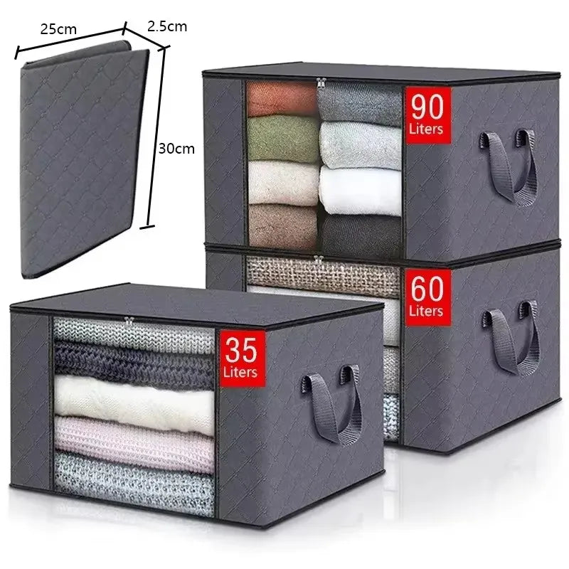 1/3 Pcs Large Capacity Foldable Clothes Storage Bags