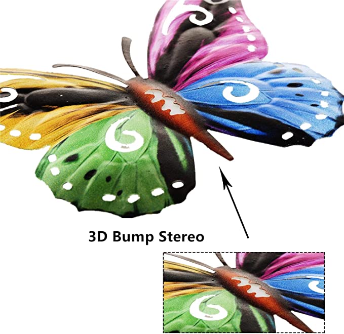 4Pcs Metal Butterfly Wall Art – Hanging Iron Decor