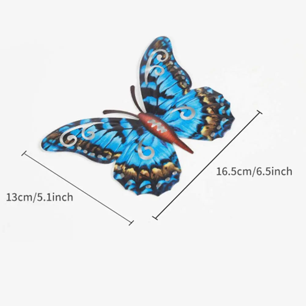 4Pcs Metal Butterfly Wall Art – Hanging Iron Decor
