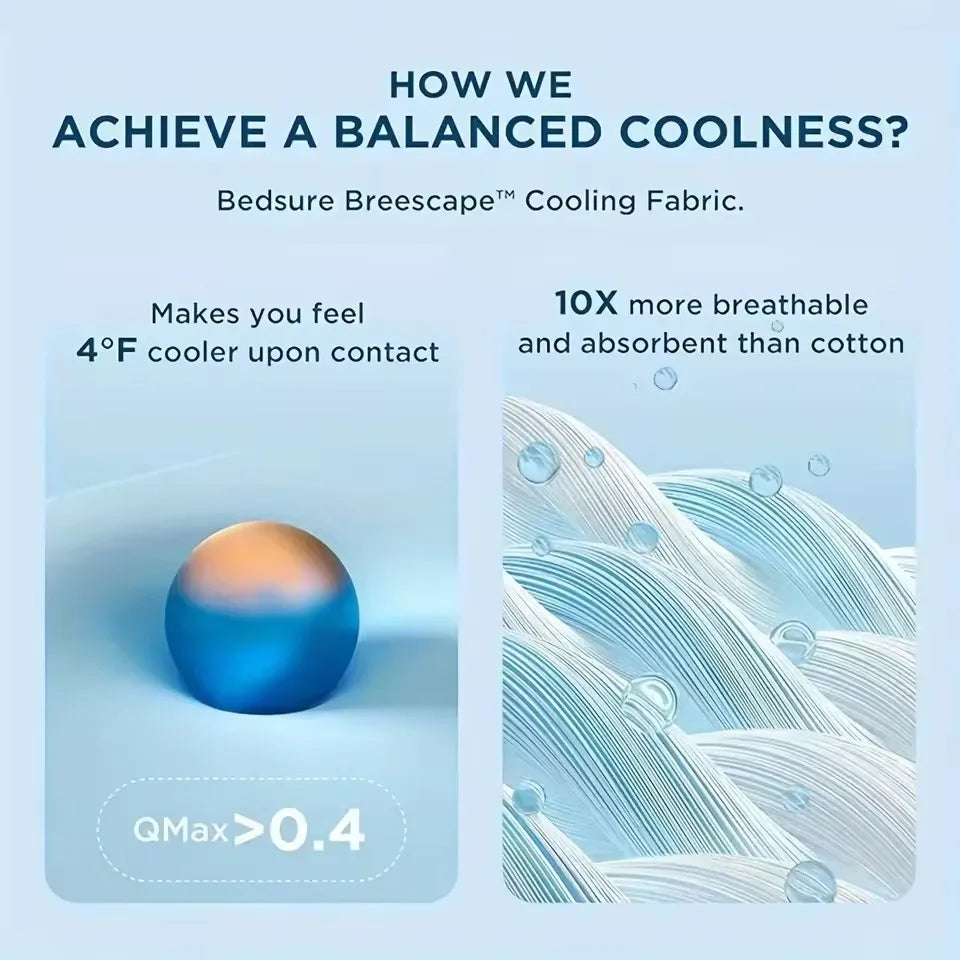 Cooling Blanket – Lightweight Breathable Summer Quilt (King/Queen)