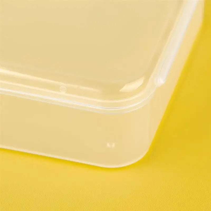 10 Pcs Rectangular Translucent Plastic Storage Boxes