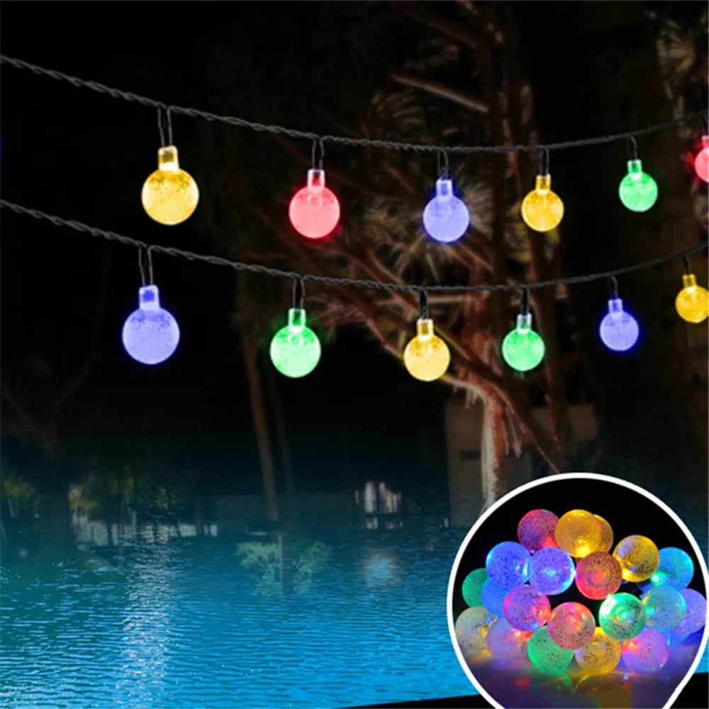 LED Solar Fairy String Lights – 5m 20LED Warm White, Waterproof Outdoor Garden & Wedding Decor