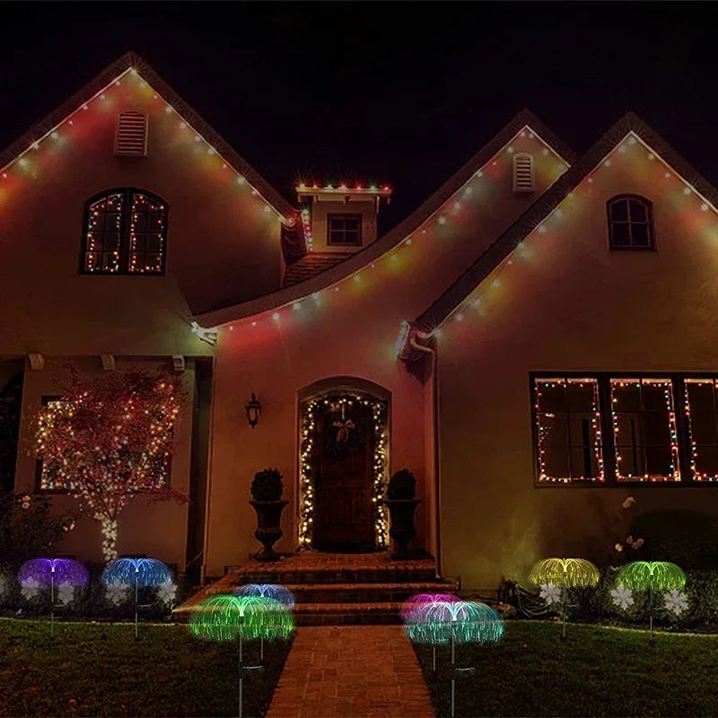 Solar Fiber Optic Jellyfish Lights – Waterproof Outdoor Garden Decor
