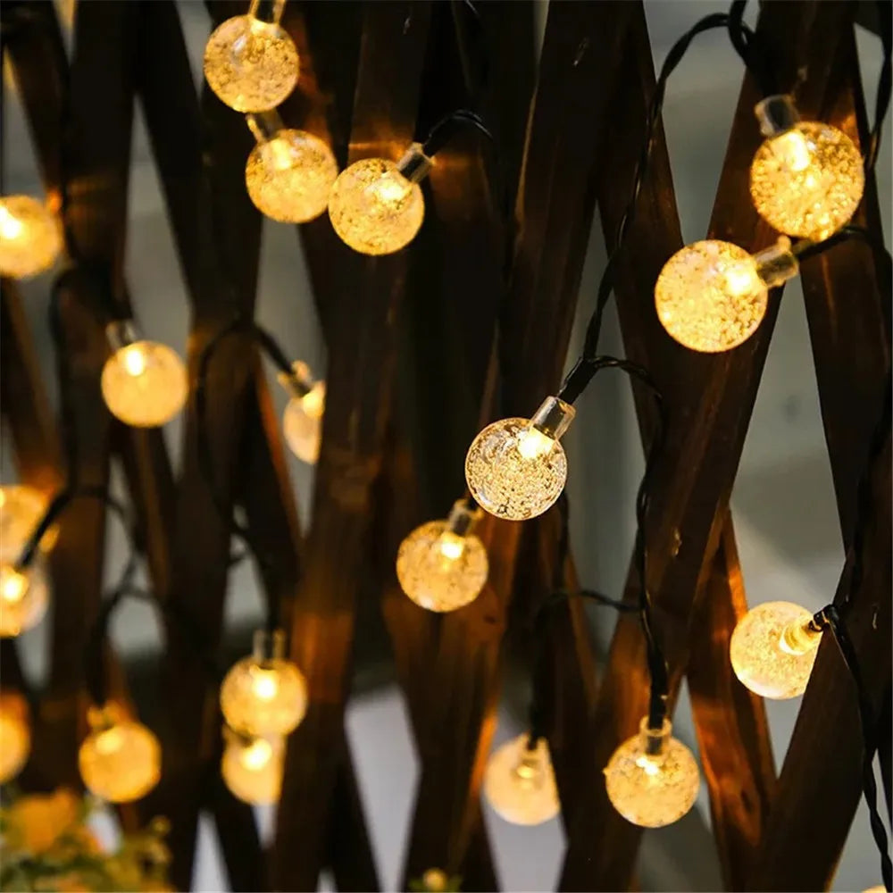 LED Solar Fairy String Lights – 5m 20LED Warm White, Waterproof Outdoor Garden & Wedding Decor