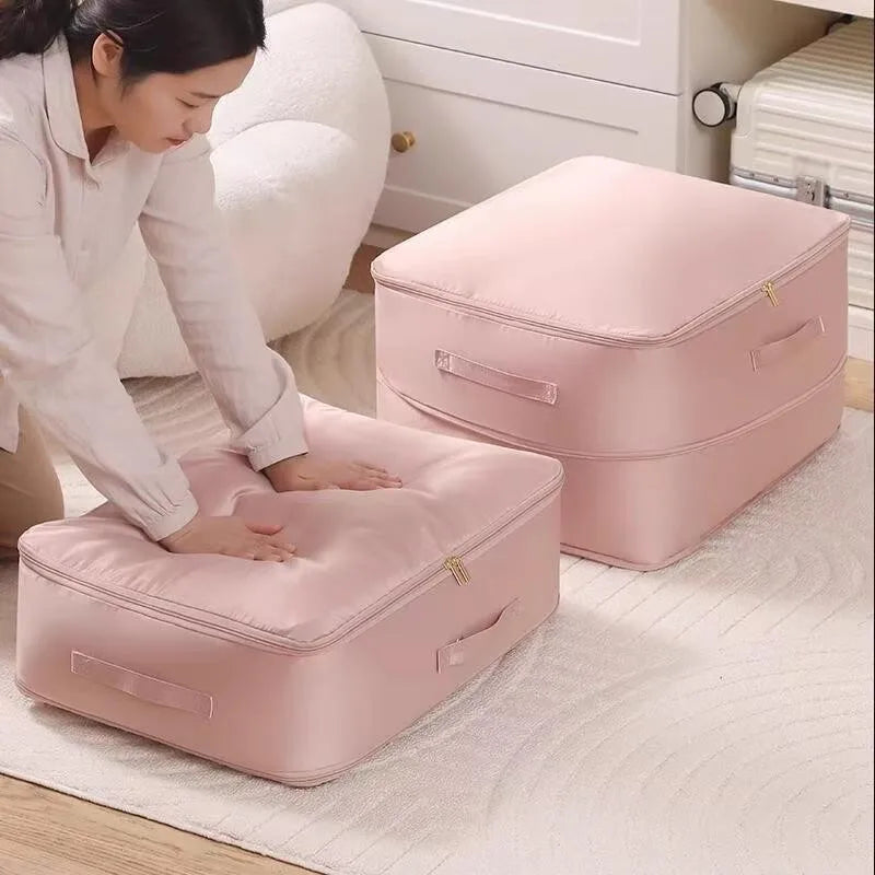 Heavy-Duty Self-Compressing Storage Bag for Clothes & Bedding