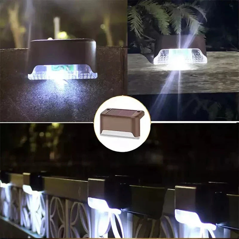 Waterproof Solar Deck Lights – LED Fence & Step Outdoor Lamps (4/8/12pcs)