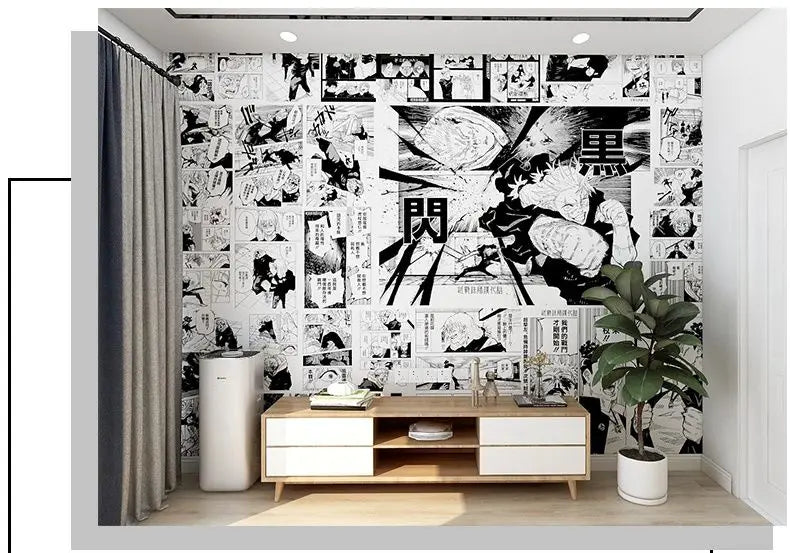 Anime Cartoon Wall Stickers – Self-Adhesive Room Décor (20/30/40pcs, 21x30cm)