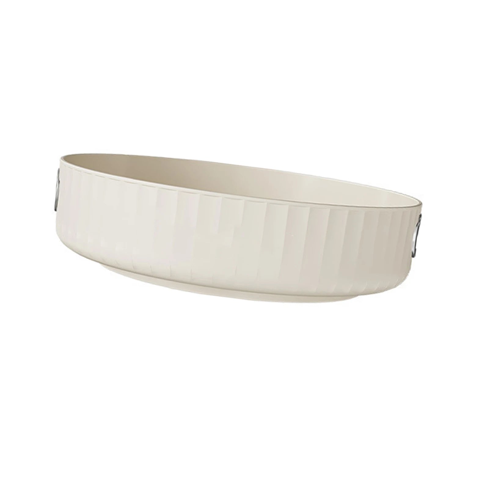 Creamy White Rotating Countertop Organizer