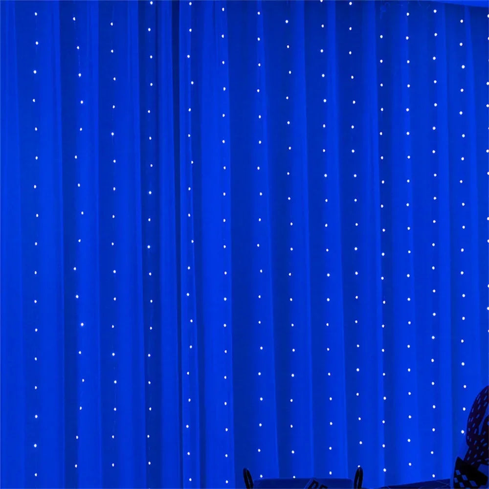 6M LED Fairy String Lights – USB Curtain Lights with 8 Modes for Outdoor & Holiday Decor