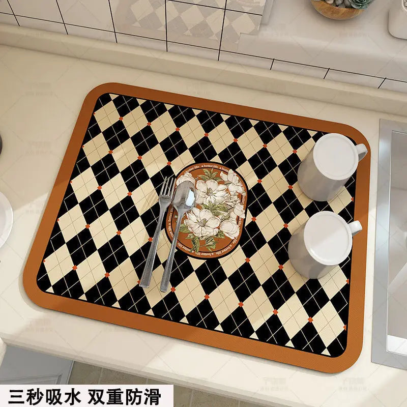 Large Super Absorbent Kitchen Drying Mat