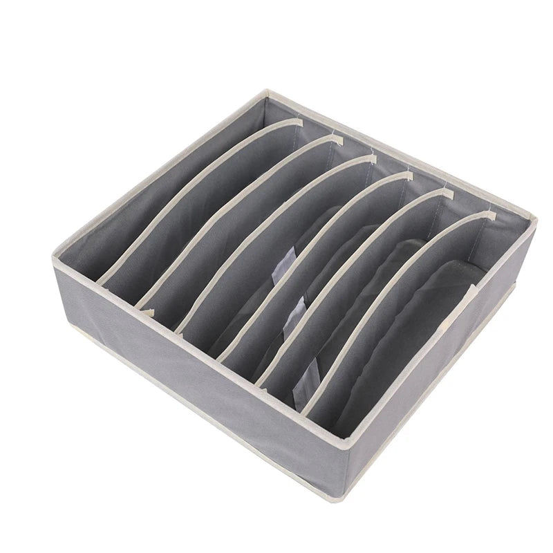 Foldable Underwear Drawer Organizer – Storage Box for Socks, Bras, Scarves & Ties