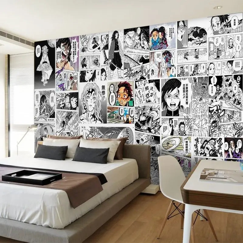 Anime Cartoon Wall Stickers – Self-Adhesive Room Décor (20/30/40pcs, 21x30cm)