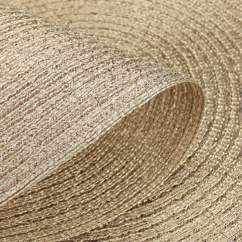Set of 6 Round Braided Placemats – 34cm Washable Woven Heat-Resistant Table Mats