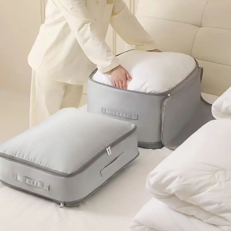 Heavy-Duty Self-Compressing Storage Bag for Clothes & Bedding