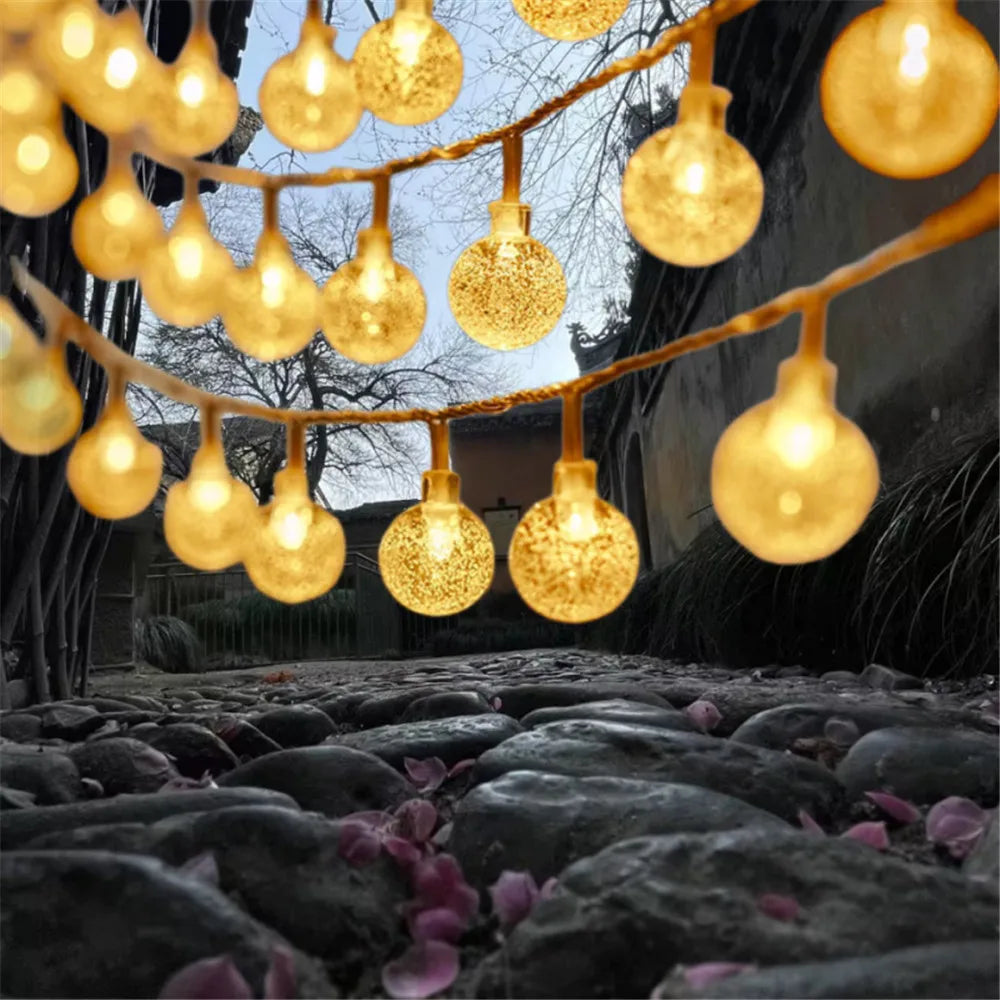 LED Solar Fairy String Lights – 5m 20LED Warm White, Waterproof Outdoor Garden & Wedding Decor