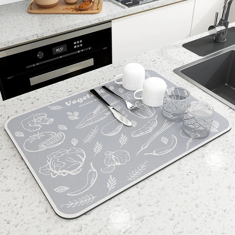 Large Super Absorbent Kitchen Drying Mat
