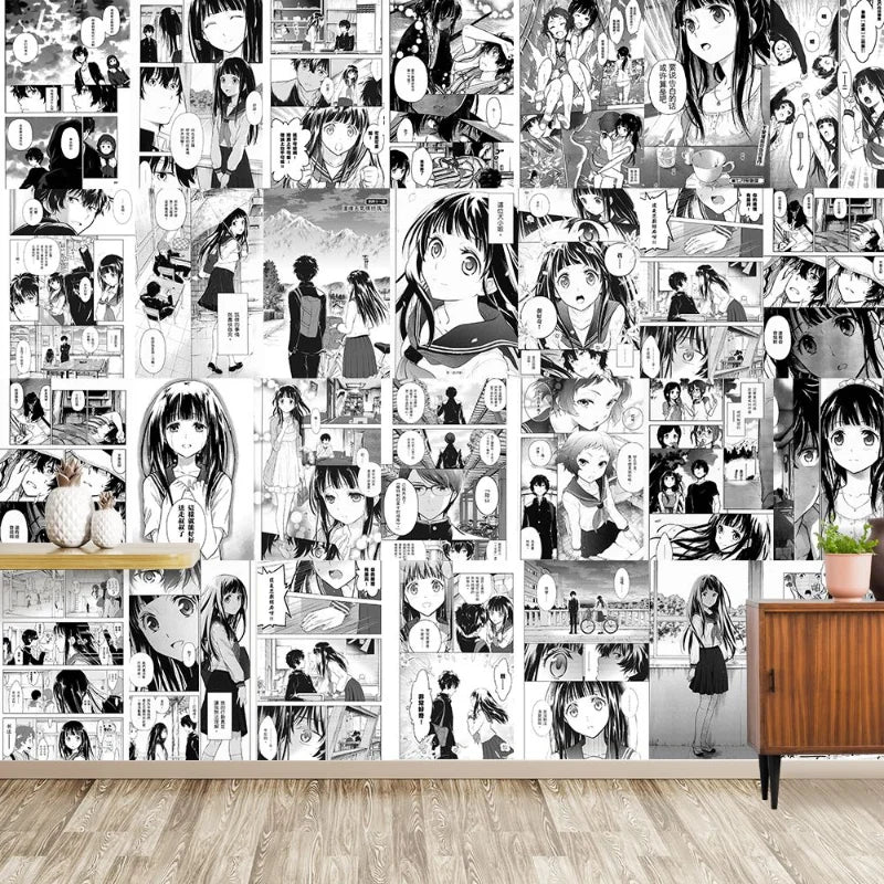 Anime Cartoon Wall Stickers – Self-Adhesive Room Décor (20/30/40pcs, 21x30cm)