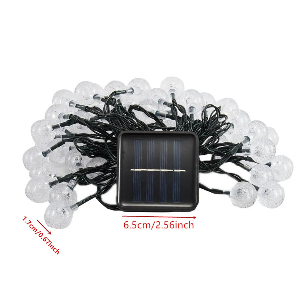 LED Solar Fairy String Lights – 5m 20LED Warm White, Waterproof Outdoor Garden & Wedding Decor