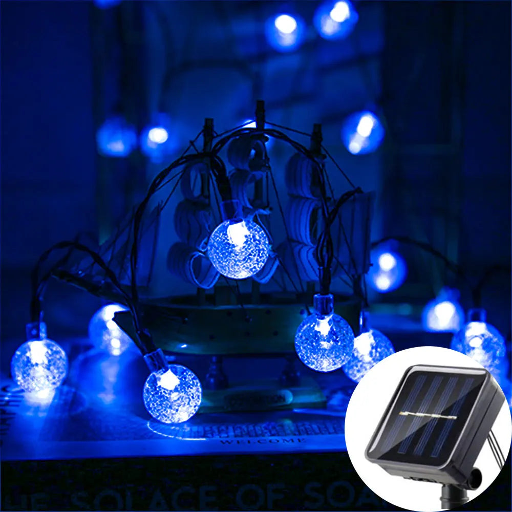 LED Solar Fairy String Lights – 5m 20LED Warm White, Waterproof Outdoor Garden & Wedding Decor