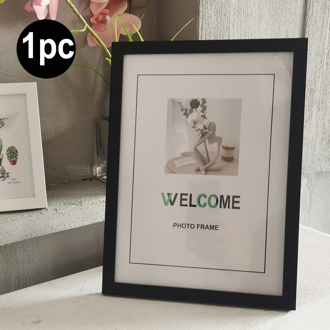 1Pc/3Pcs Wall Gallery Photo Frames – A4, 15x20, 20x25 cm for Tabletop or Wall Mount Display