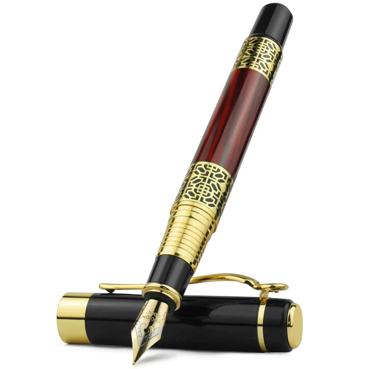 Retro Metal Fountain Pen – Classic F Nib with Converter