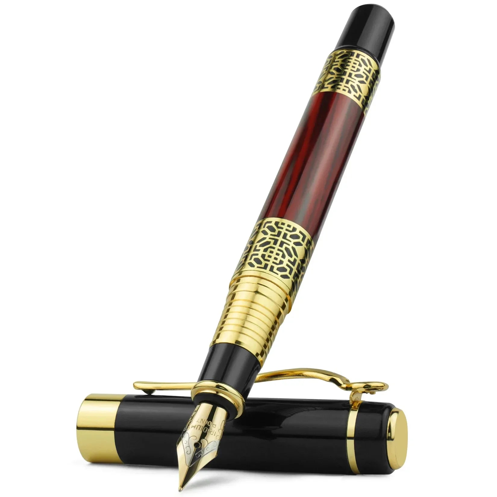 Retro Metal Fountain Pen – Fine Nib Classic Design with Converter