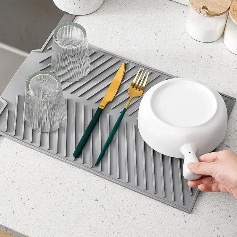 Silicone Bar & Sink Drain Mat – Heat-Resistant, Multi-Purpose Kitchen Accessory