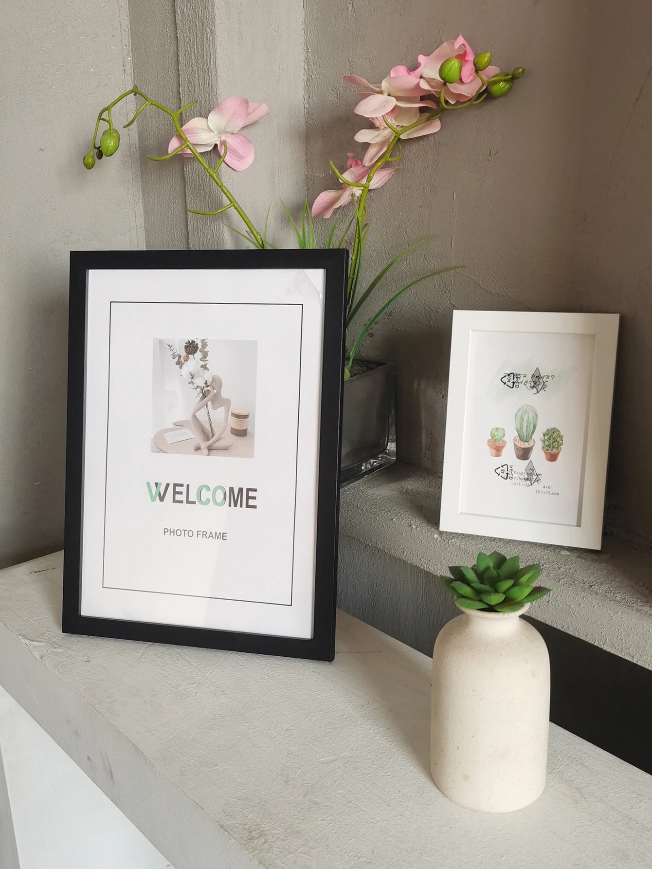 1Pc/3Pcs Wall Gallery Photo Frames – A4, 15x20, 20x25 cm for Tabletop or Wall Mount Display