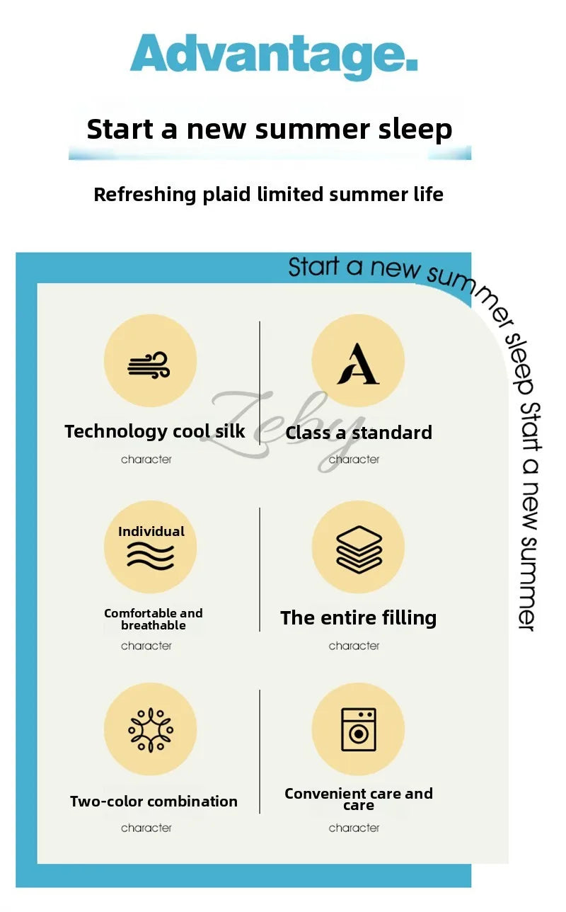 Cooling Blanket – Lightweight Breathable Summer Quilt (King/Queen)