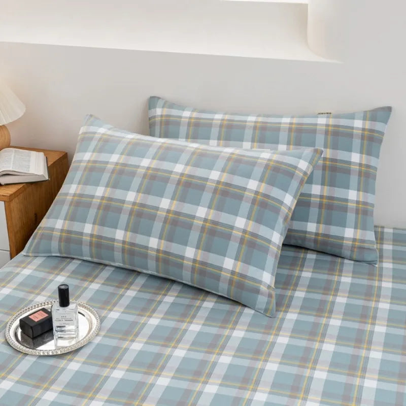 2025 Pure Cotton Yarn-Dyed Pillowcase – Solid Color Washed Cotton 48x74cm