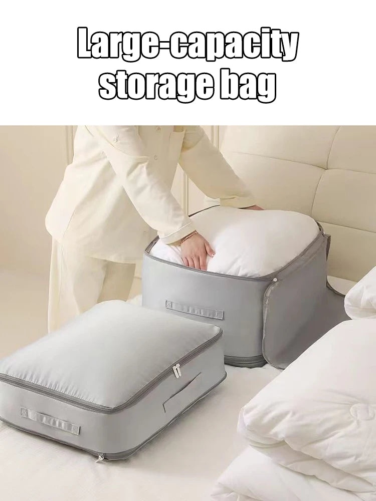 Heavy-Duty Self-Compressing Storage Bag for Clothes & Bedding