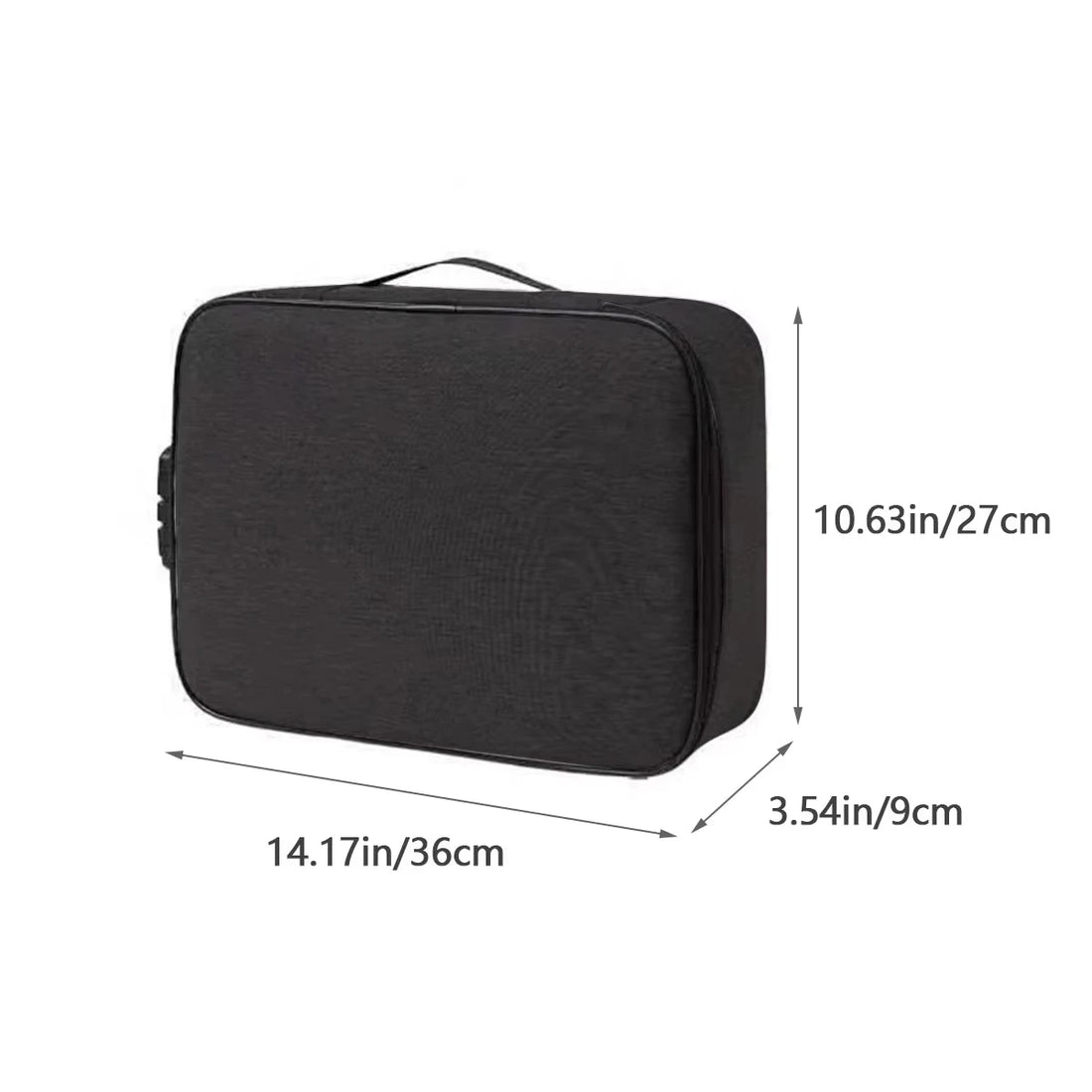 3-Layer Document Organizer Bag – Passport, File & Safe Storage Case for Home/Travel