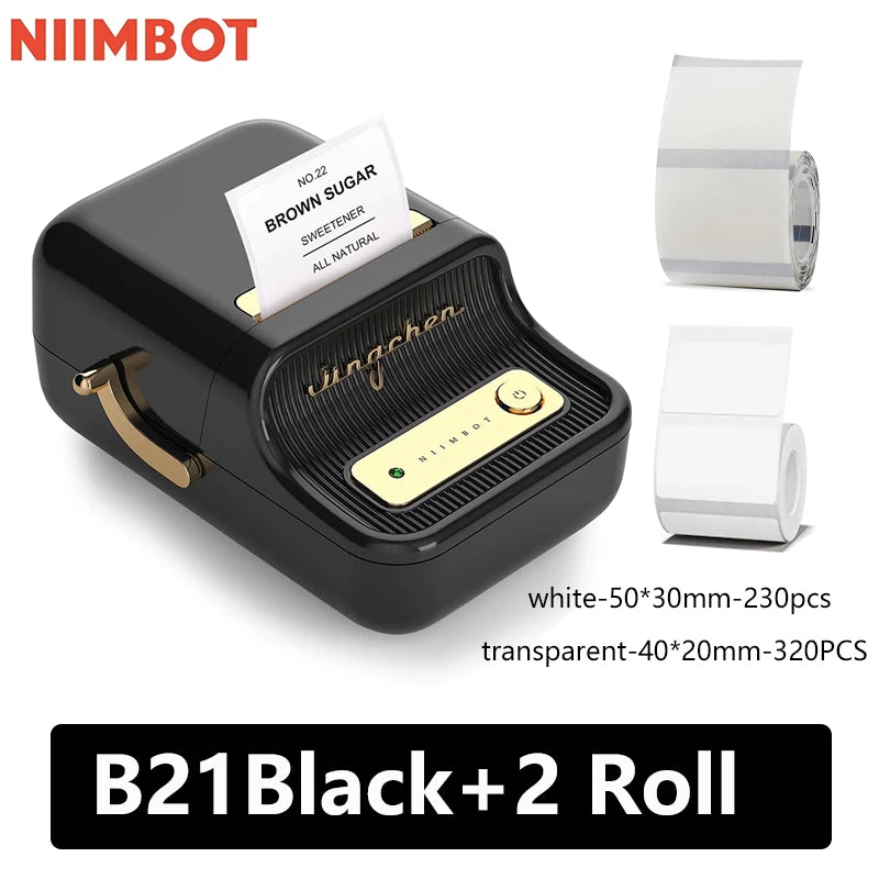 Niimbot B21 Mini Portable Thermal Label Printer – Wireless Sticker Maker