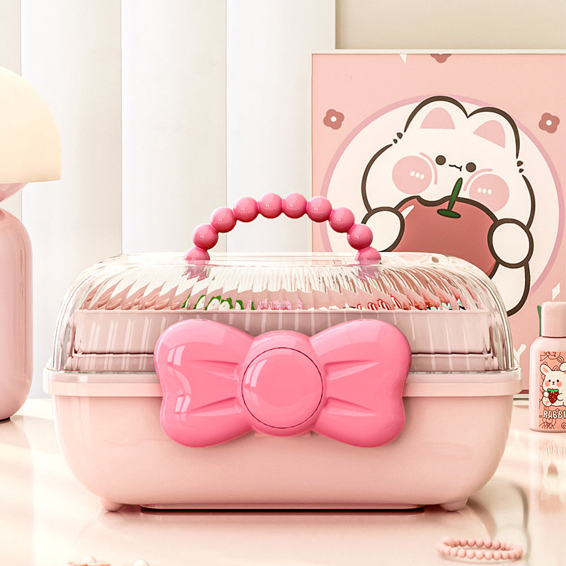 Multi-Layer Hair Accessories & Jewelry Organizer Box