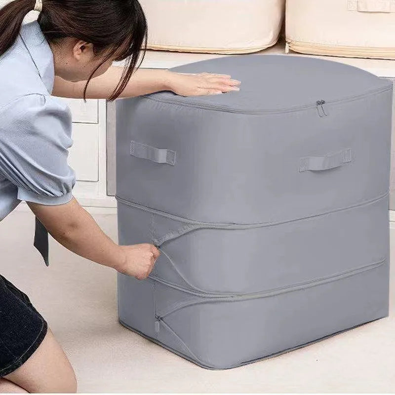 Heavy-Duty Self-Compressing Storage Bag for Clothes & Bedding