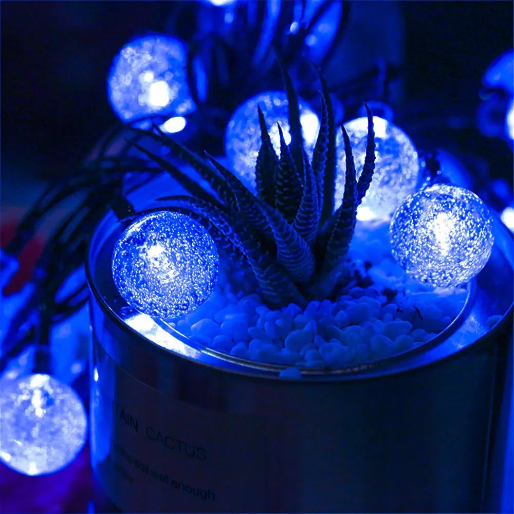 LED Solar Fairy String Lights – 5m 20LED Warm White, Waterproof Outdoor Garden & Wedding Decor