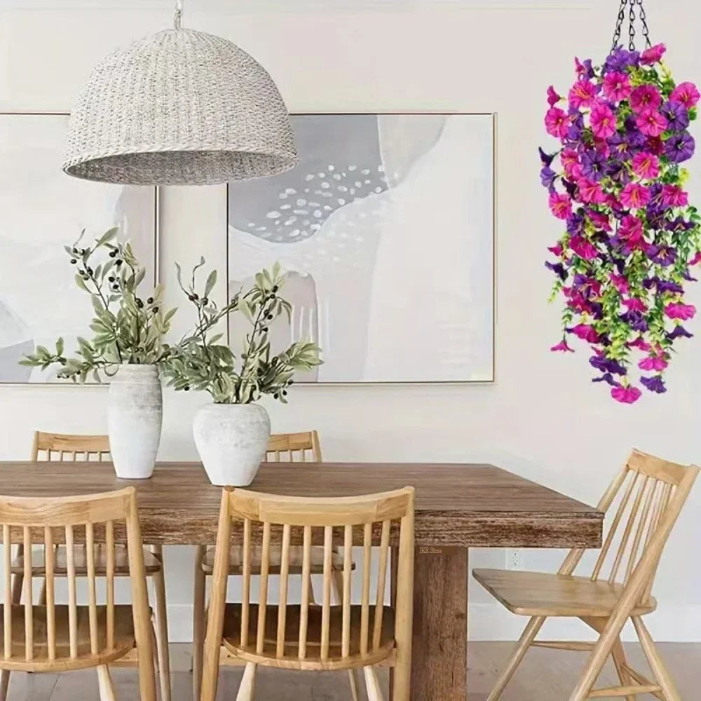 Artificial Hanging Flowers – UV-Resistant Realistic Floral Decor for Home & Wedding (2025)