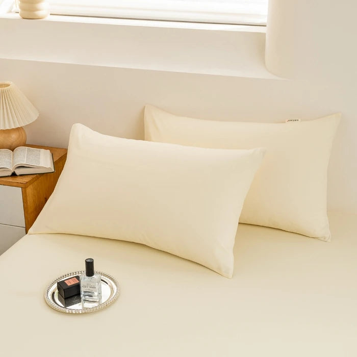 2025 Pure Cotton Yarn-Dyed Pillowcase – Solid Color Washed Cotton 48x74cm