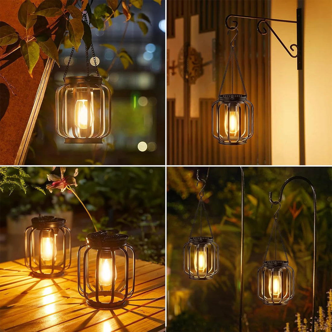 Solar LED Lantern with Daylight Sensor – Waterproof Outdoor Garden Light