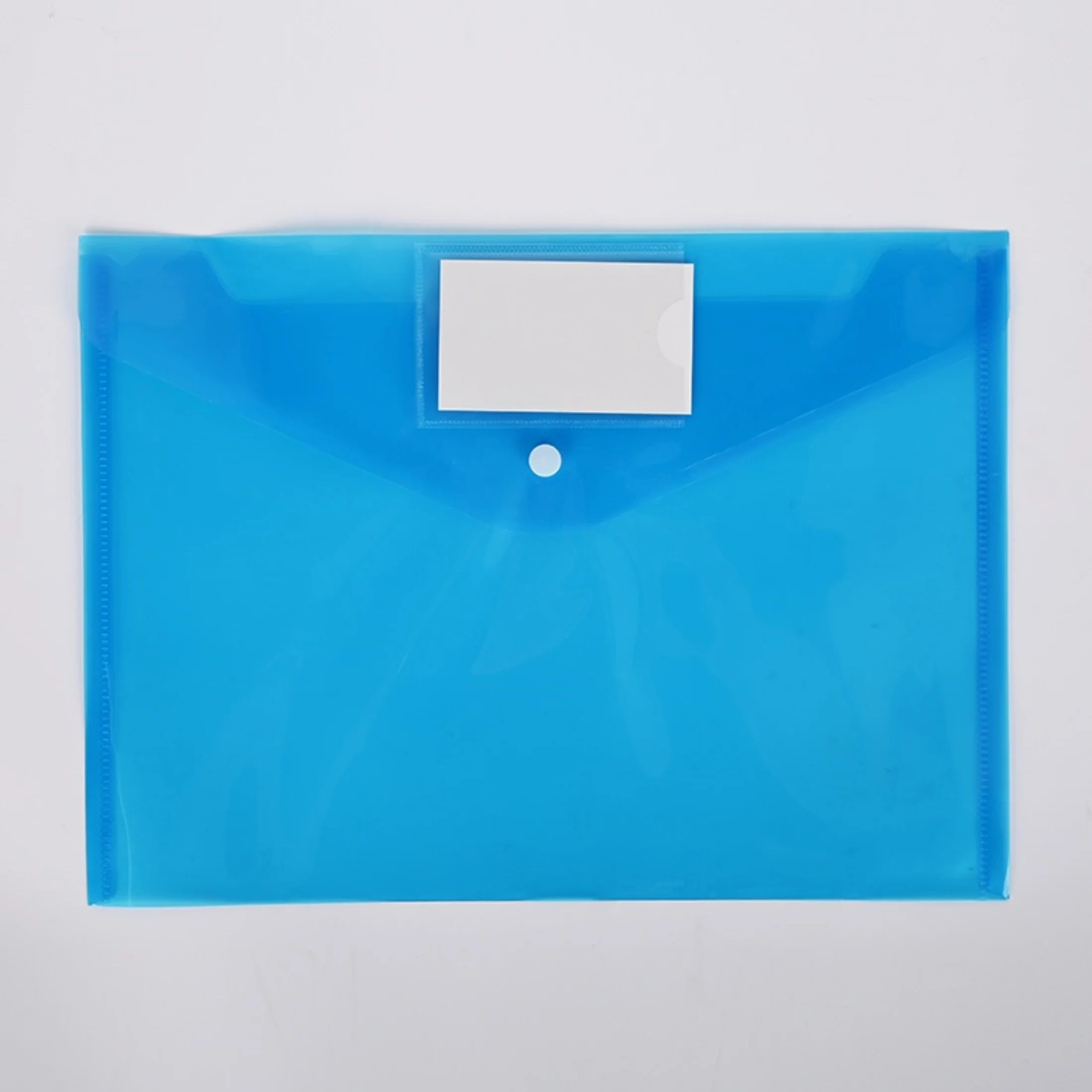 10pcs A4 Plastic Button File Bags – Colorful PP Document Storage Folders