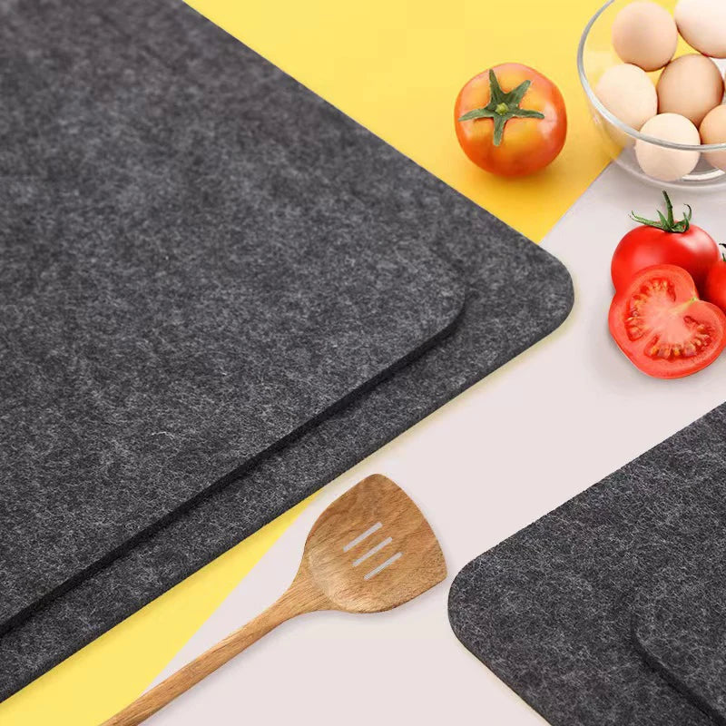 Super Absorbent Kitchen Drying Mat – Large Quick-Dry Sink Draining Pad, Dish Drying Mat, Coffee Bar & Faucet Mat
