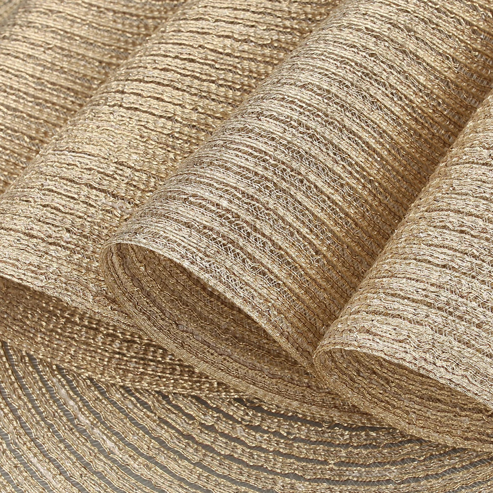 Set of 6 Round Braided Placemats – 34cm Washable Woven Heat-Resistant Table Mats