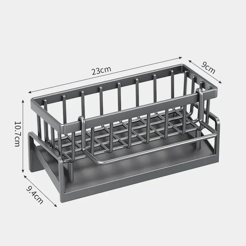 No-Punch Sink Rack – Kitchen Shelf & Drainage Storage Organizer