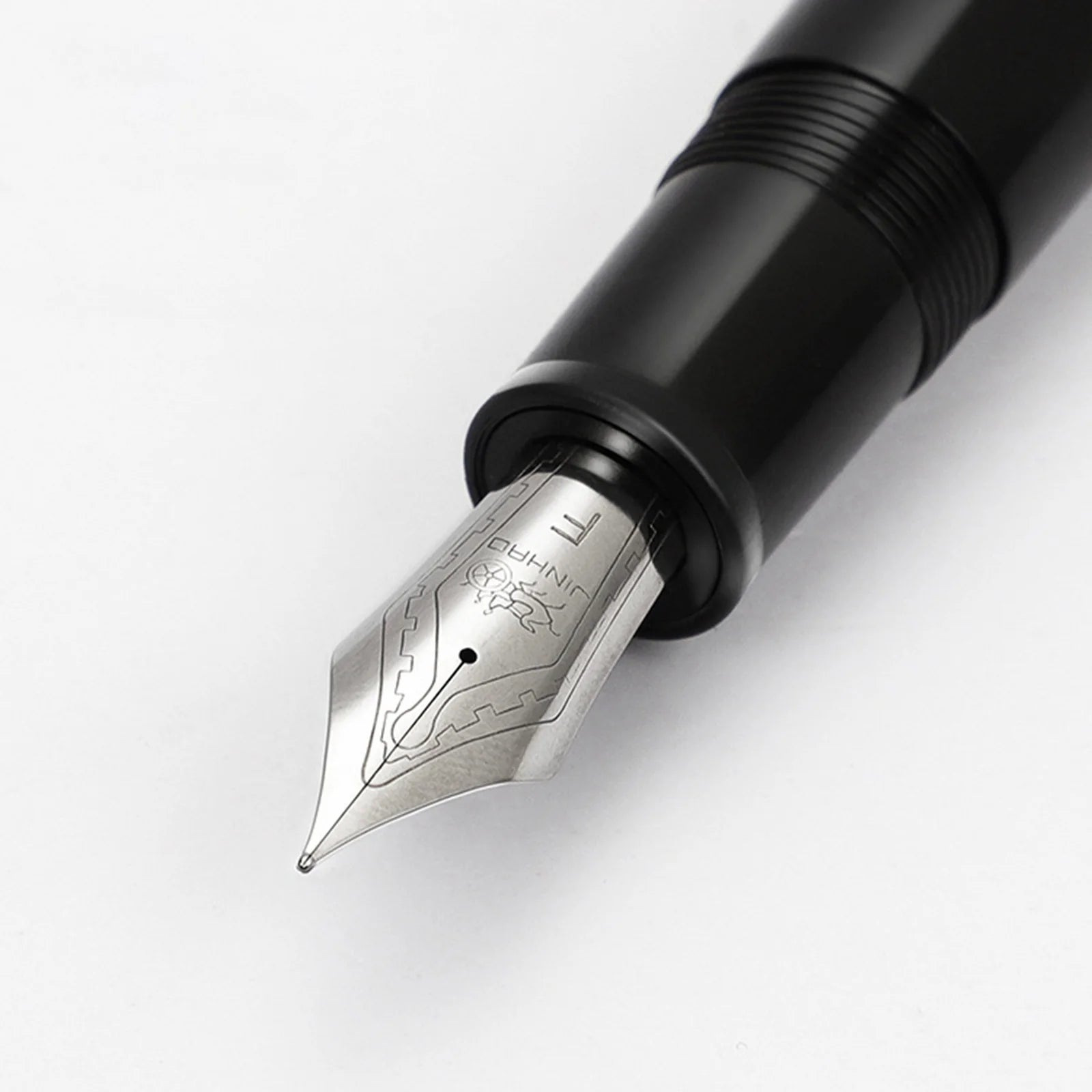 JinHao X159 Black Acrylic Fountain Pen – Fine Nib 0.5mm with Metal Clip