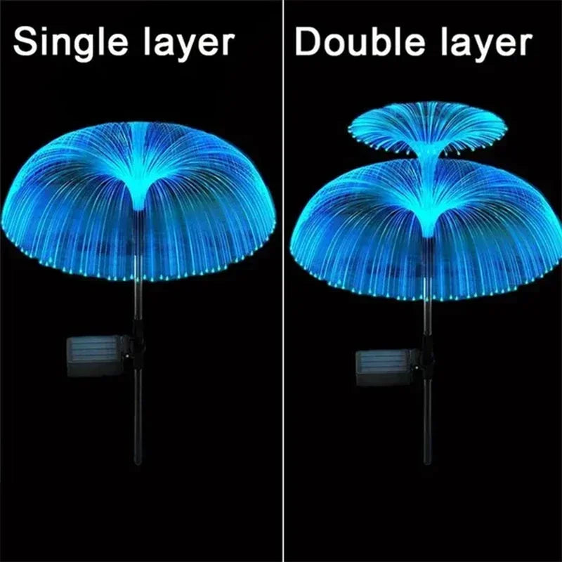 Solar Fiber Optic Jellyfish Lights – Waterproof Outdoor Garden Decor