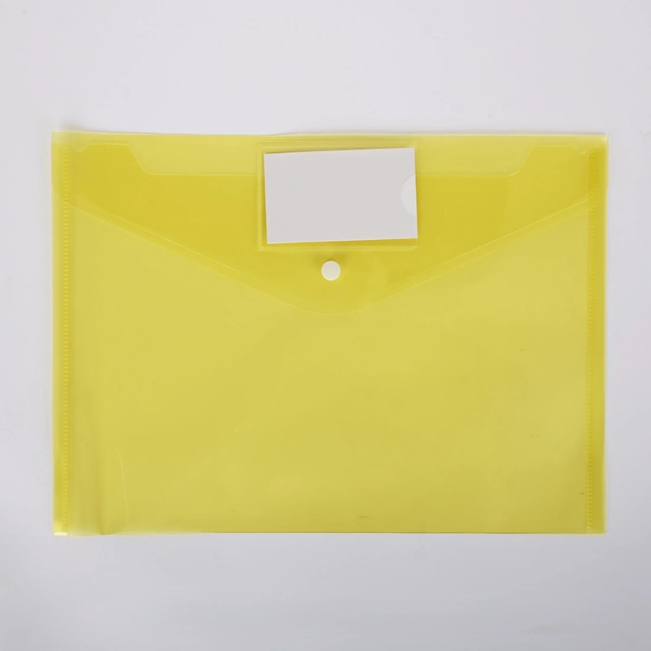 10pcs A4 Plastic Button File Bags – Colorful PP Document Storage Folders