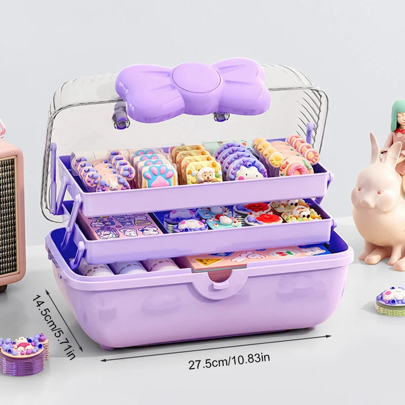Multi-Layer Hair Accessories & Jewelry Organizer Box