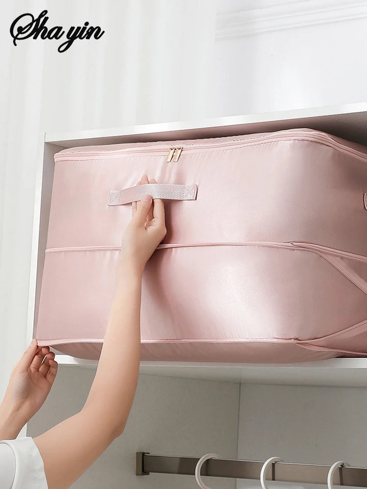 Heavy-Duty Self-Compressing Storage Bag for Clothes & Bedding