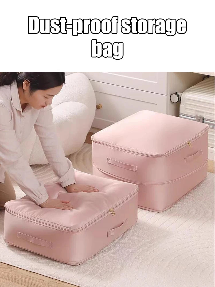 Heavy-Duty Self-Compressing Storage Bag for Clothes & Bedding